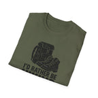 Printify T-Shirt Glittery Backpack Silhouette T-Shirt