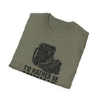 Printify T-Shirt Glittery Backpack Silhouette T-Shirt