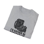 Printify T-Shirt Glittery Backpack Silhouette T-Shirt