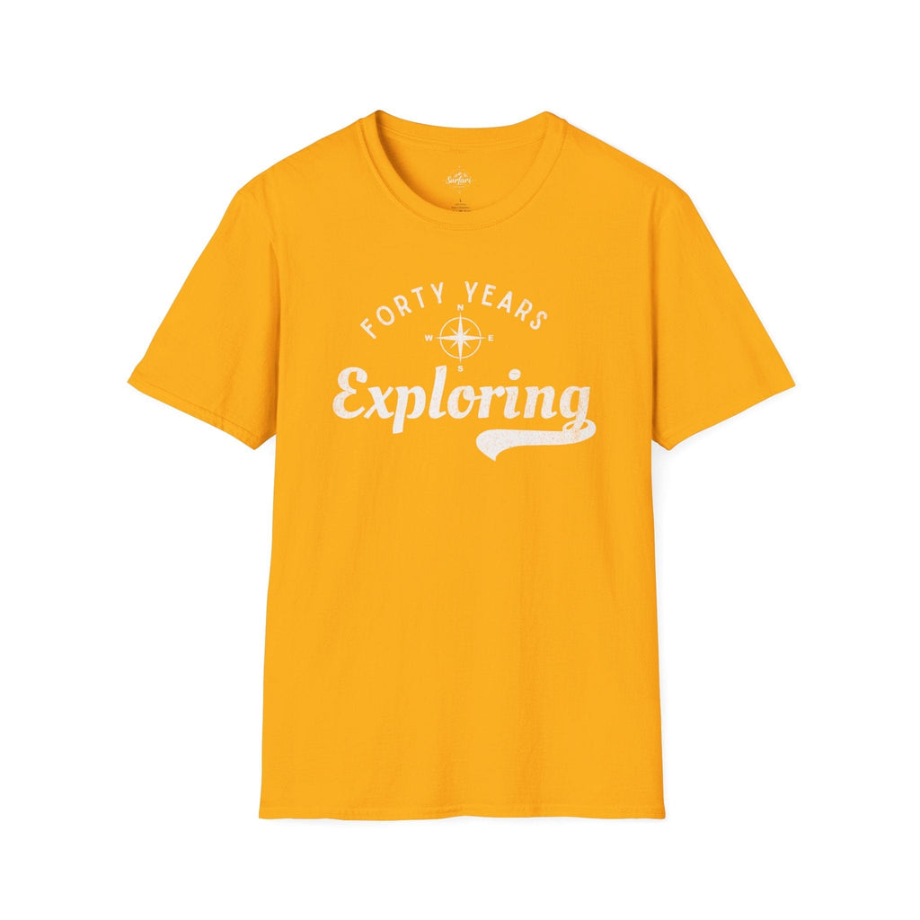 Printify T-Shirt Gold / S 40 Years Exploring
