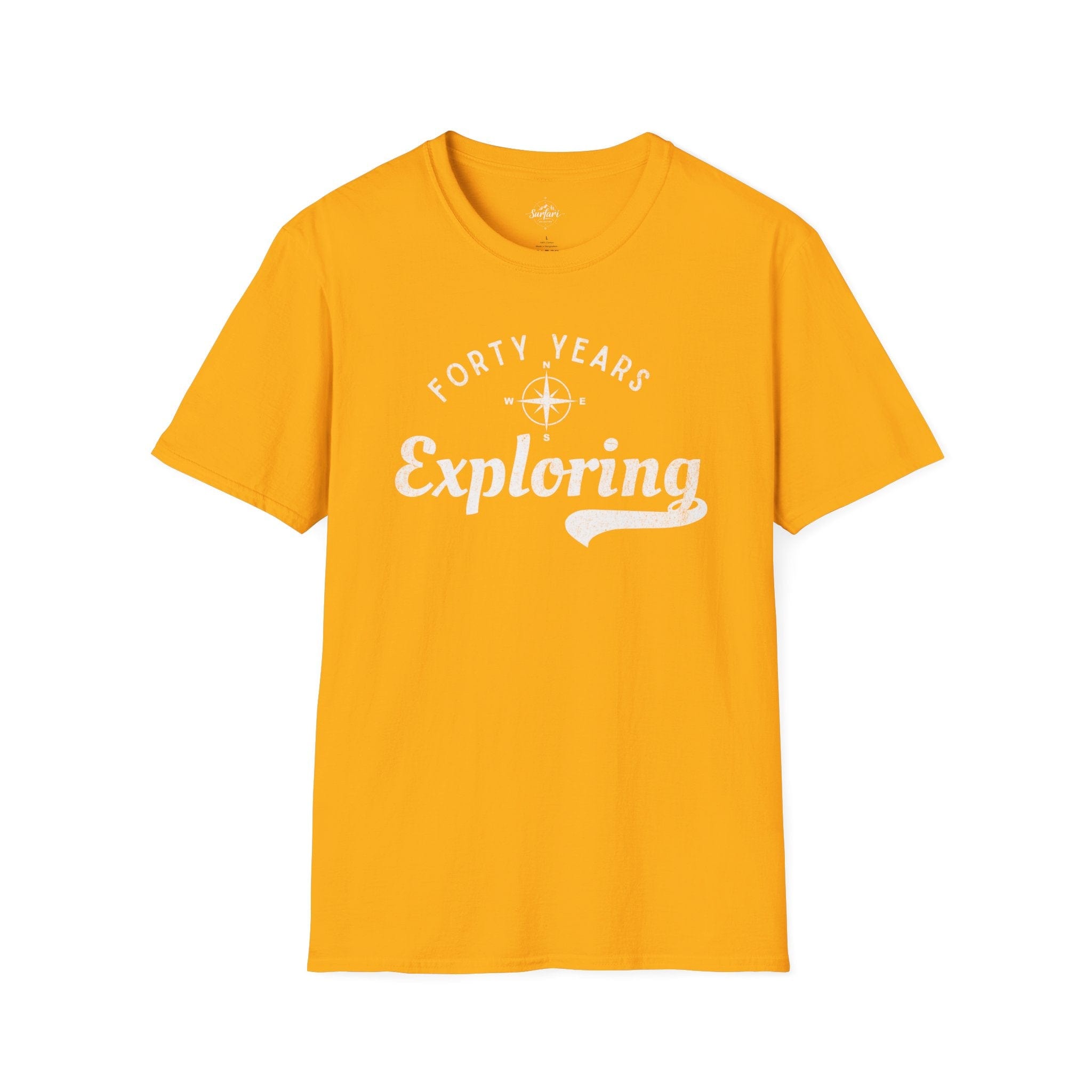 Printify T-Shirt Gold / S 40 Years Exploring