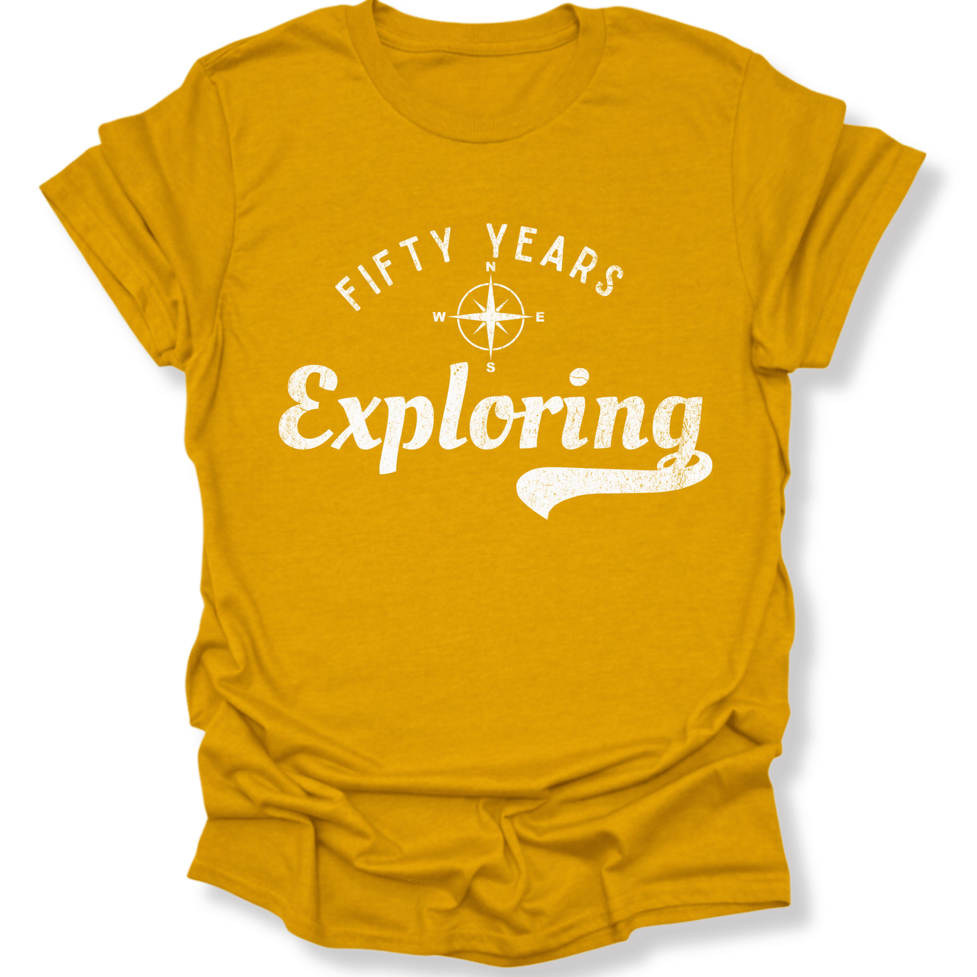 Printify T-Shirt Gold / S 50 Years Exploring