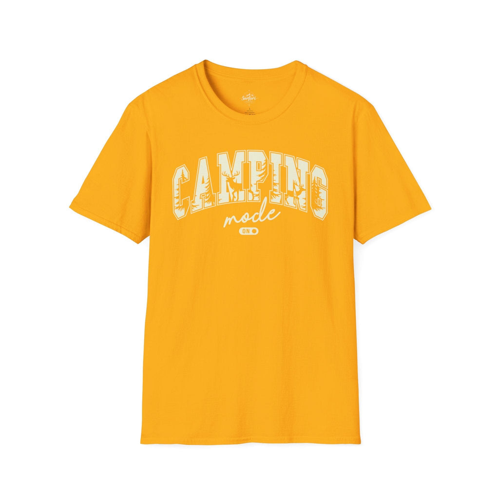 Printify T-Shirt Gold / S Camping Mode on