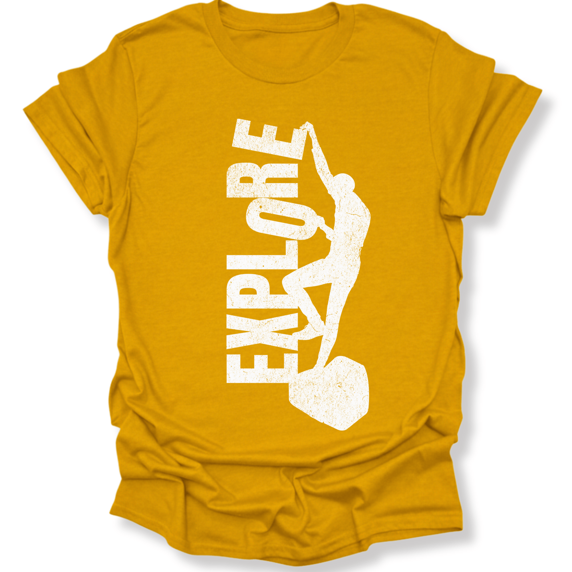 Printify T-Shirt Gold / S Explore More