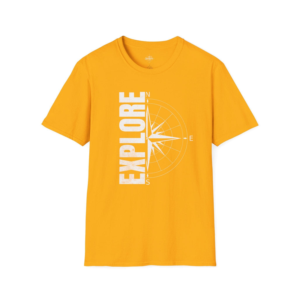 Printify T-Shirt Gold / S Explore the World