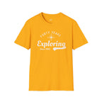 Printify T-Shirt Gold / S Exploring Since 1985
