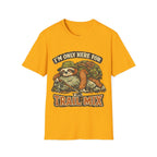 Printify T-Shirt Gold / S Here For The Trail Mix