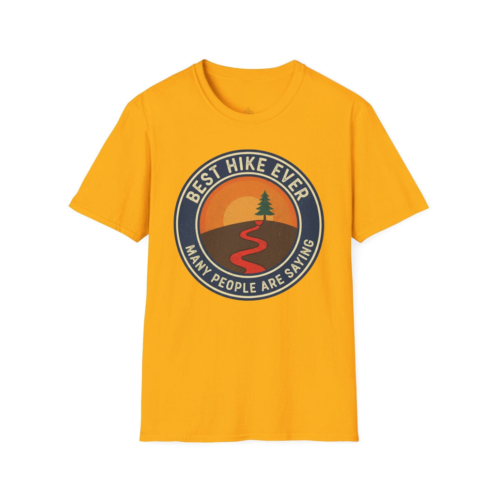 Printify T-Shirt Gold / S Trump Hikes - Best Hike Ever