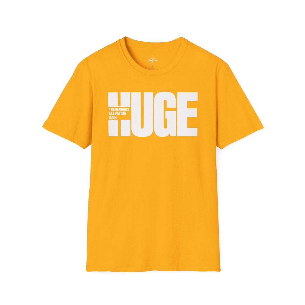 Printify T-Shirt Gold / S Trump Hikes - HUGE Elevation Gain!