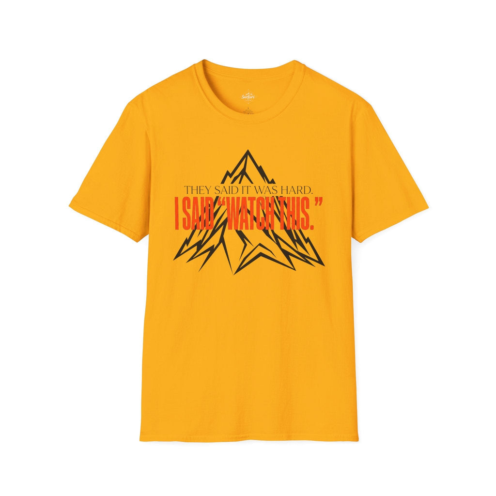 Printify T-Shirt Gold / S Watch This