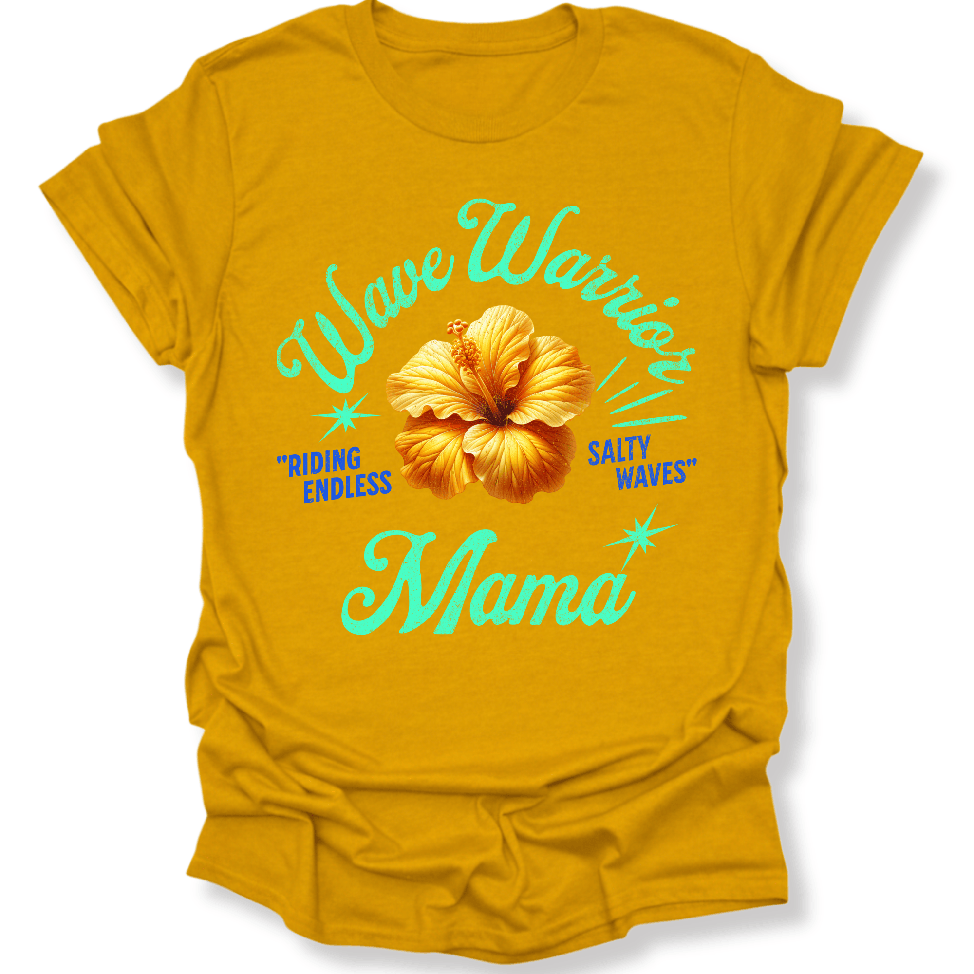 Printify T-Shirt Gold / S Wave Warrior Mama