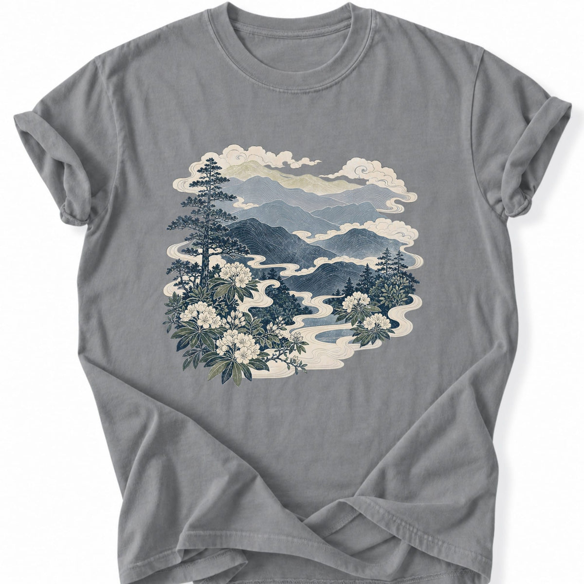 Printify T-Shirt Grey / S Alpine Reverie T-Shirt