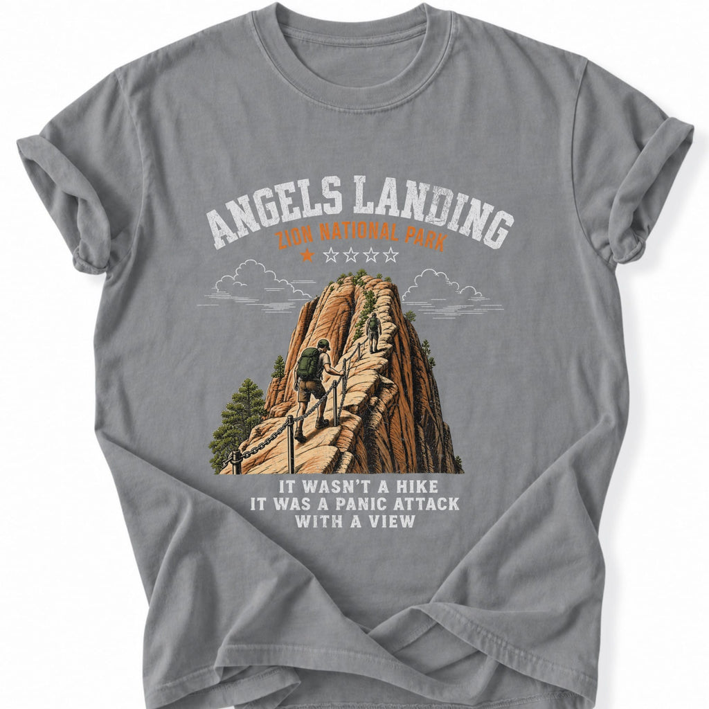 Printify T-Shirt Grey / S Angels Landing T-Shirt