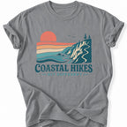 Printify T-Shirt Grey / S Coastal Hikes T-Shirt