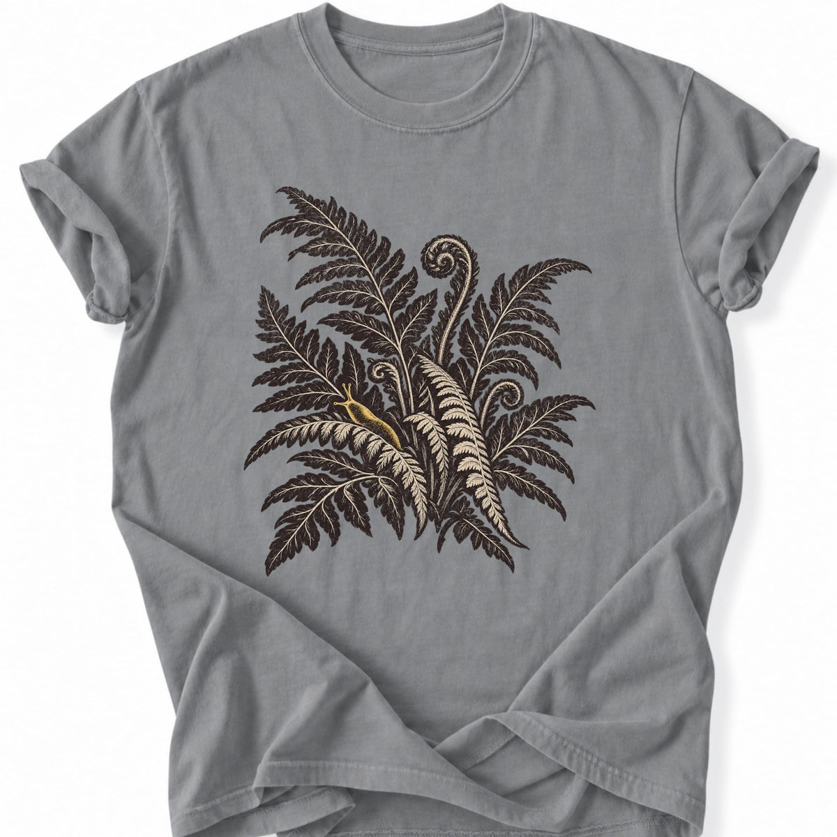 Printify T-Shirt Grey / S Fern & Banana Sluf T-Shir T-Shirt