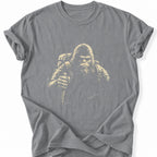 Printify T-Shirt Grey / S Gritty Bigfoot Hiking T-Shirt