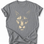 Printify T-Shirt Grey / S Gritty Lion T-Shirt