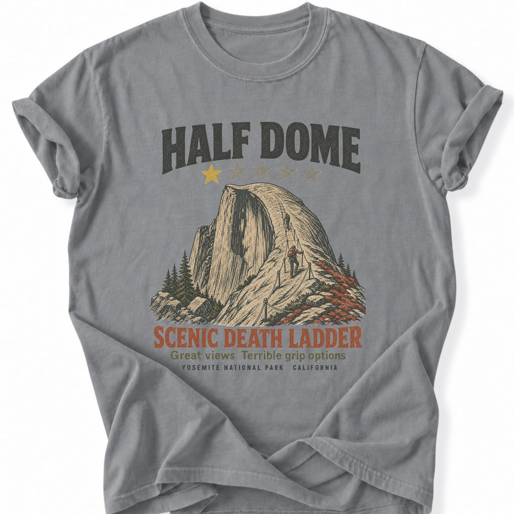 Printify T-Shirt Grey / S Half Dome One Star