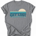 Printify T-Shirt Grey / S Lost In Sunsets T-Shirt