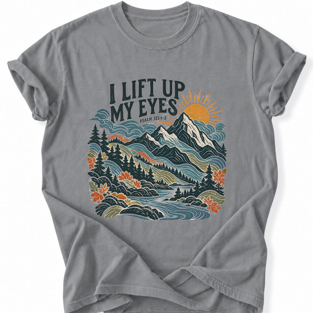 Printify T-Shirt Grey / S Mountains Rise T-Shirt