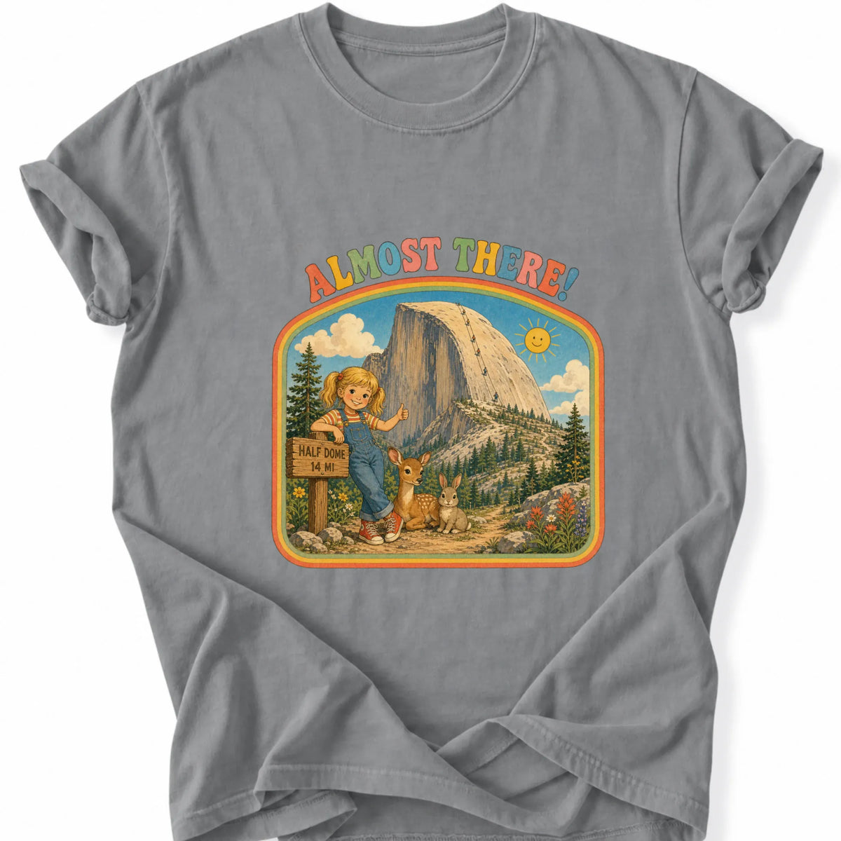 Printify T-Shirt Grey / S Peaks Peckers Bigfoot - Almost There!