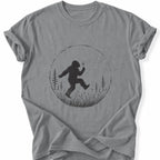 Printify T-Shirt Grey / S Peaks Peckers Bigfoot - Frollicking Big Foot Dark