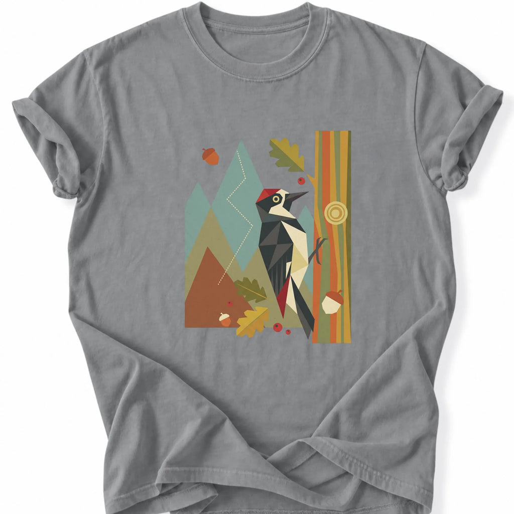 Printify T-Shirt Grey / S Peaks Peckers Bigfoot - Mid-Century Pecker