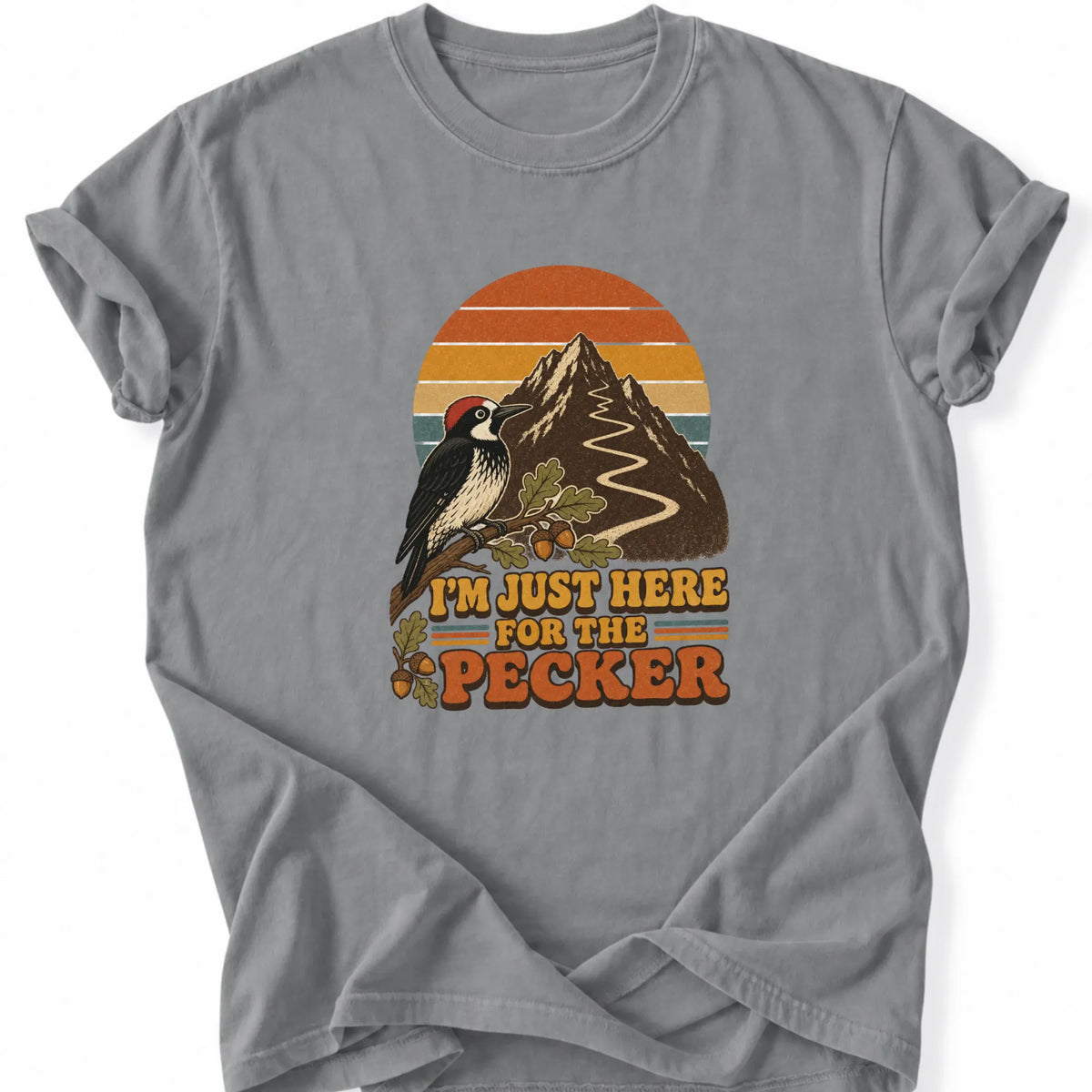 Printify T-Shirt Grey / S Peaks Peckers Bigfoot - Retro Pecker (1)