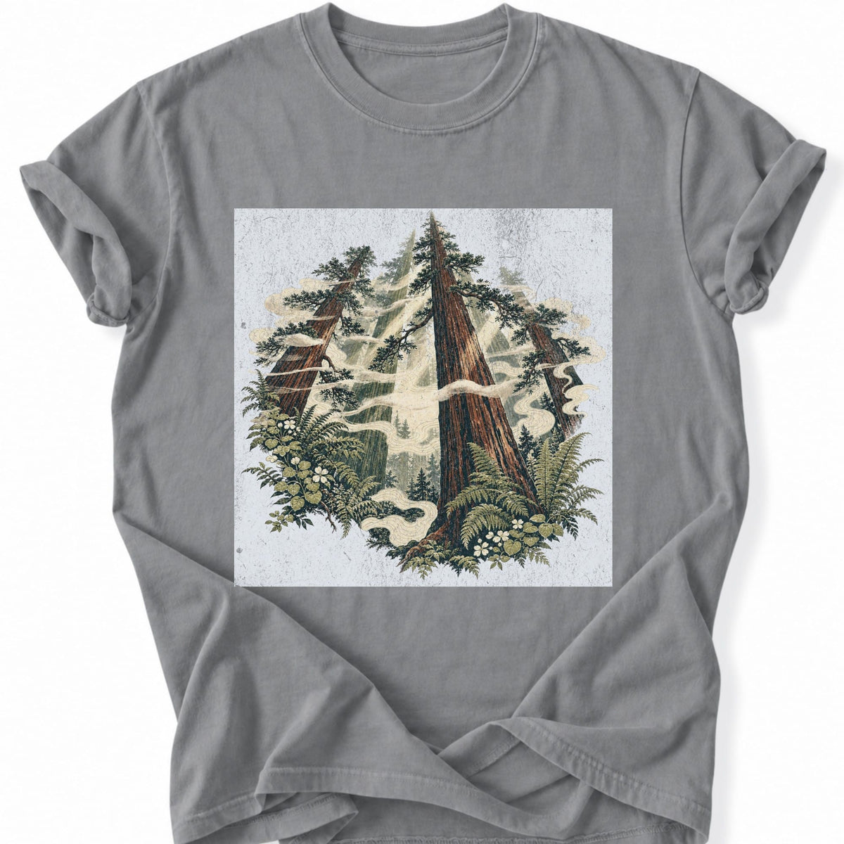 Printify T-Shirt Grey / S Redwood Cathedral T-Shirt