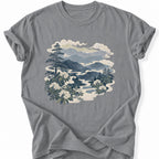 Printify T-Shirt Grey / S Ridge And Bloom T-Shirt