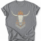 Printify T-Shirt Grey / S Sacred Horns T-Shirt