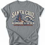 Printify T-Shirt Grey / S Santa Cruz Scenic T-Shirt