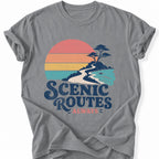 Printify T-Shirt Grey / S Scenic Routes Always T-Shirt