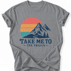 Printify T-Shirt Grey / S Trails Call T-Shirt