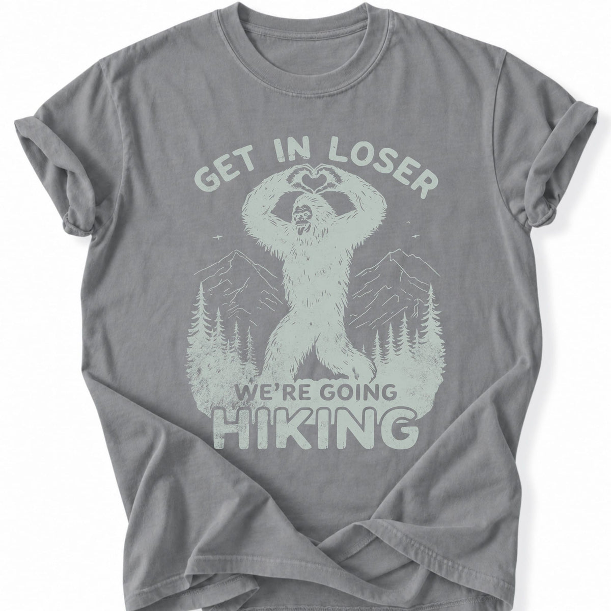 Printify T-Shirt Grey / S We're Going Hiking T-Shirt