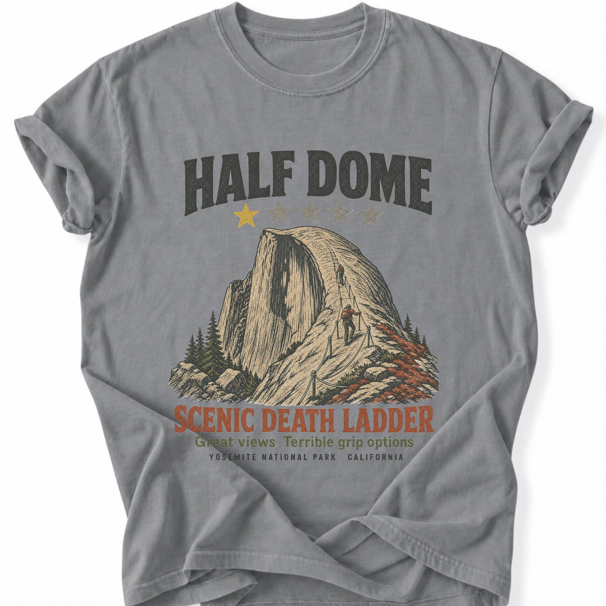 Printify T-Shirt Grey / S Yosemite's Dark Humor T-Shirt