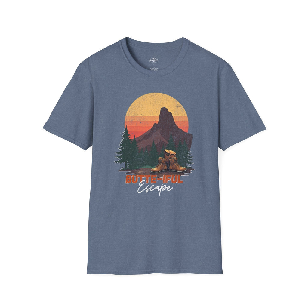 Printify T-Shirt Heather Indigo / S Butte-iful Escape