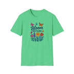Printify T-Shirt Heather Irish Green / S Bloom Outside Flowers T-Shirt