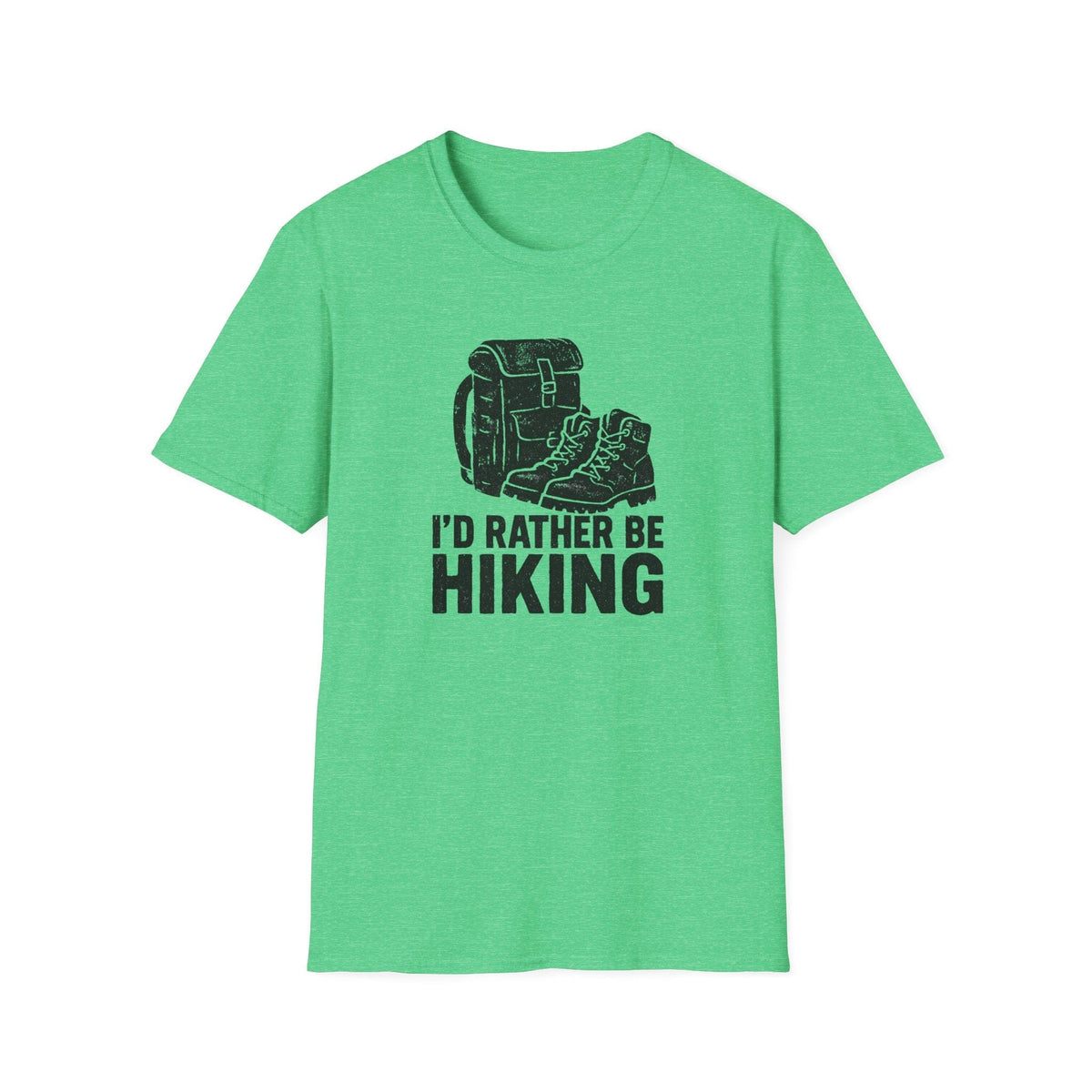 Printify T-Shirt Heather Irish Green / S Glittery Backpack Silhouette T-Shirt