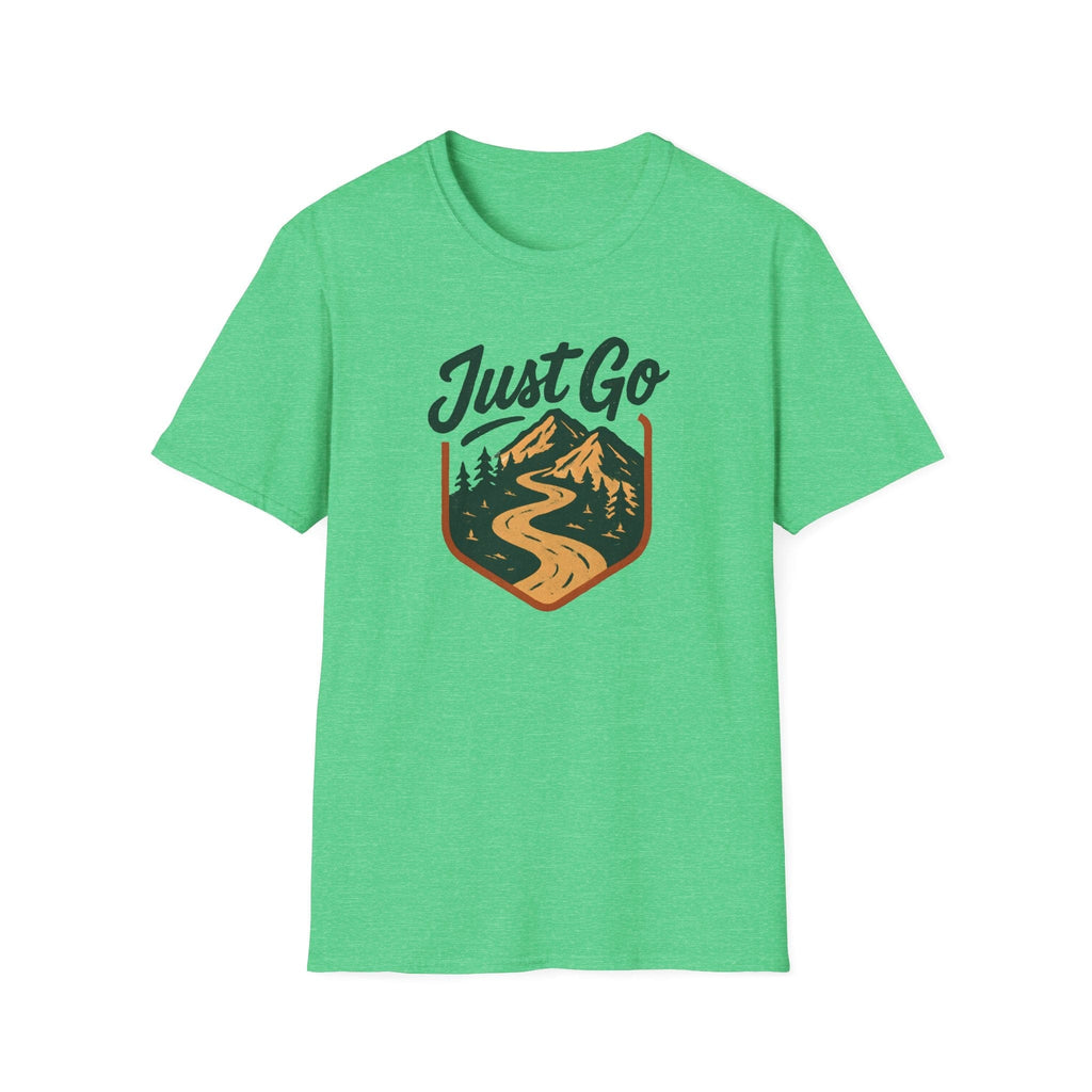 Printify T-Shirt Heather Irish Green / S Mountain River Logo T-Shirt