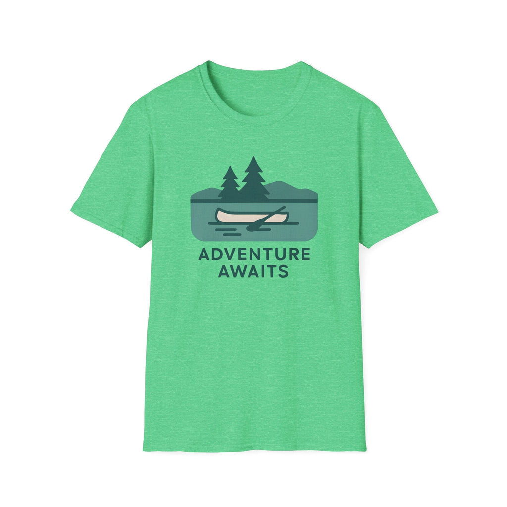 Printify T-Shirt Heather Irish Green / S Outdoor Adventure Awaits T-Shirt