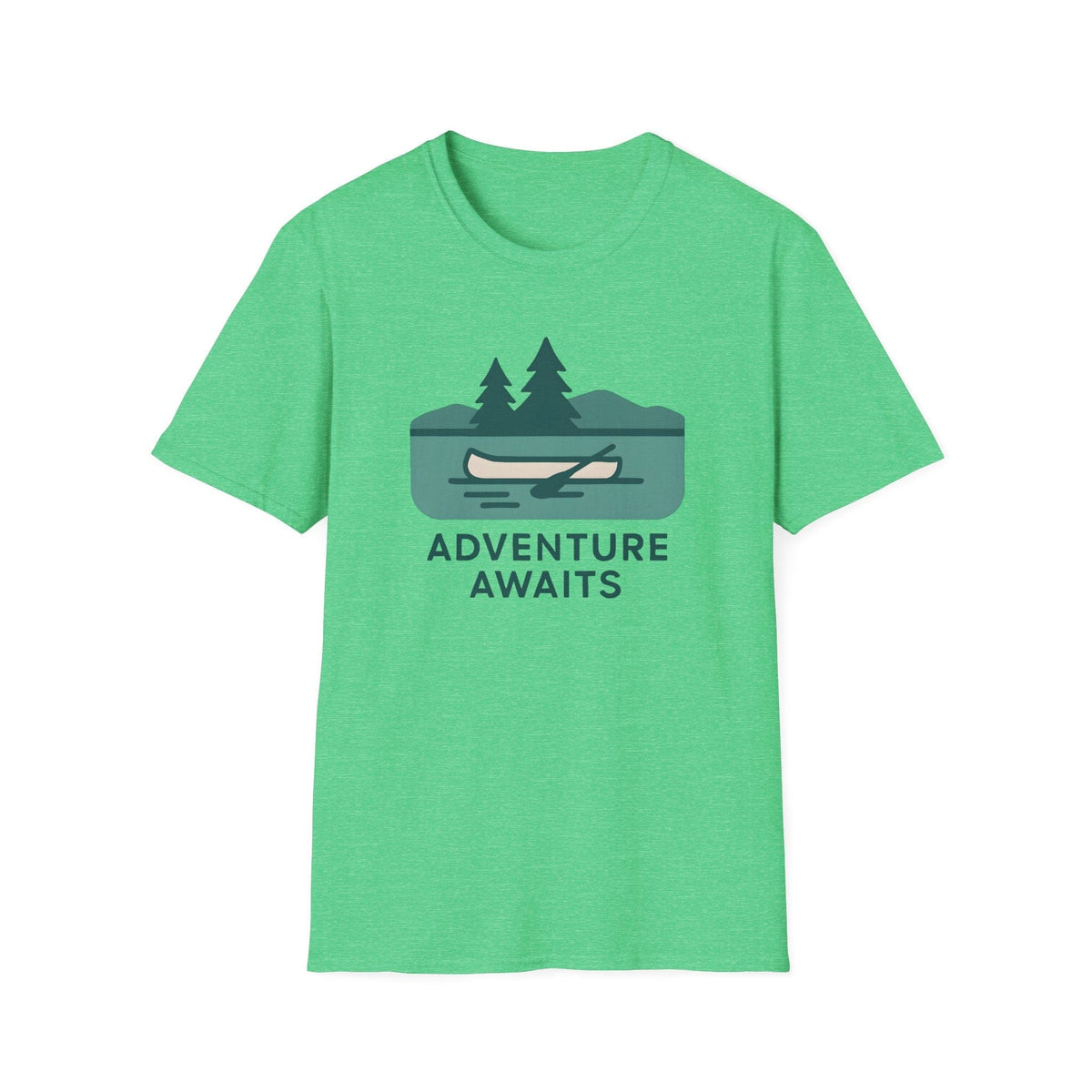Printify T-Shirt Heather Irish Green / S Outdoor Adventure Awaits T-Shirt