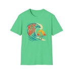 Printify T-Shirt Heather Irish Green / S Ride the Waves T-Shirt