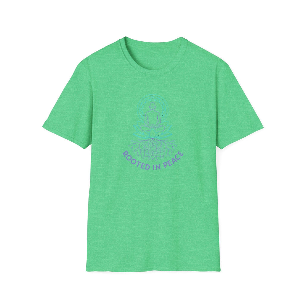 Printify T-Shirt Heather Irish Green / S Rooted in Peace T-Shirt