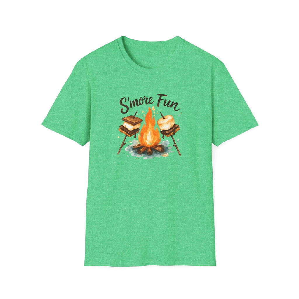 Printify T-Shirt Heather Irish Green / S S'more Fun Campfire T-Shirt