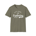Printify T-Shirt Heather Military Green / S 50 Years Exploring Since 1975