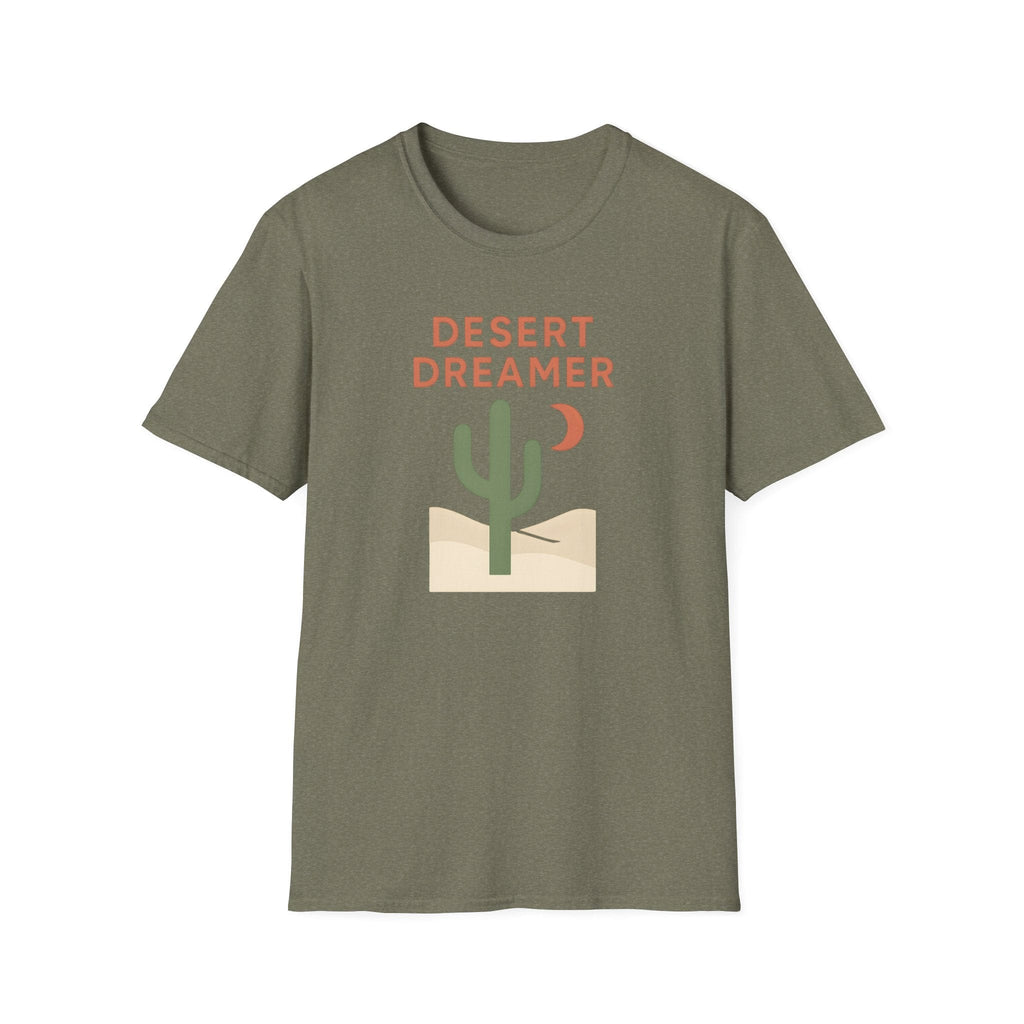 Printify T-Shirt Heather Military Green / S Desert Dreamer Illustration T-Shirt