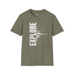 Printify T-Shirt Heather Military Green / S Explore the World