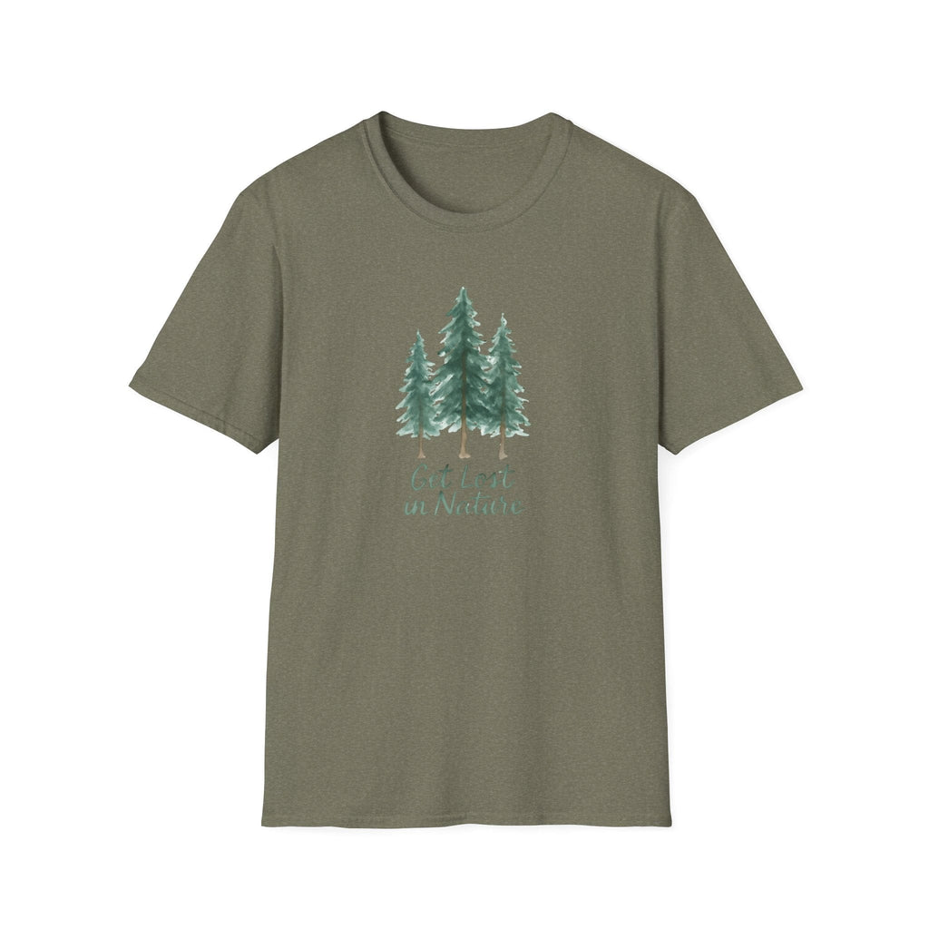 Printify T-Shirt Heather Military Green / S Get Lost in Nature T-Shirt