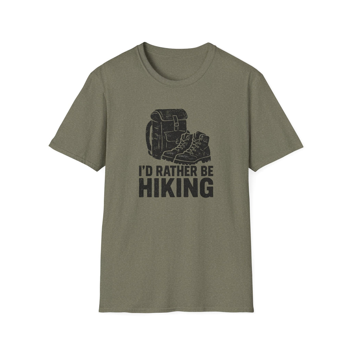 Printify T-Shirt Heather Military Green / S Glittery Backpack Silhouette T-Shirt